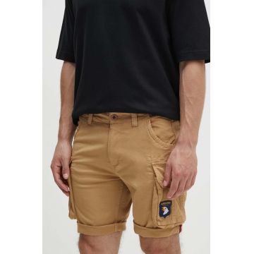 Alpha Industries pantaloni scurți bărbați, culoarea bej