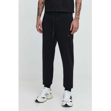 HUGO pantaloni de trening culoarea negru, neted