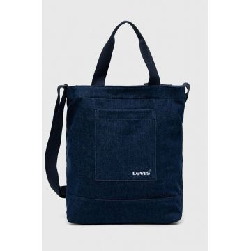 Levi's geanta de bumbac culoarea albastru marin