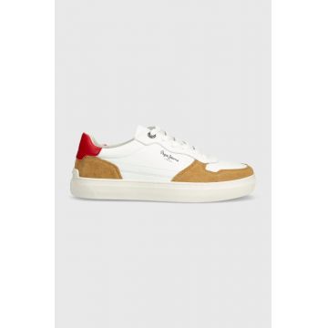 Pepe Jeans sneakers din piele PMS00008 culoarea maro, CAMDEN STREET M Pepe Jeans sneakers din piele PMS00008 culoarea maro, CAMDEN STREET M