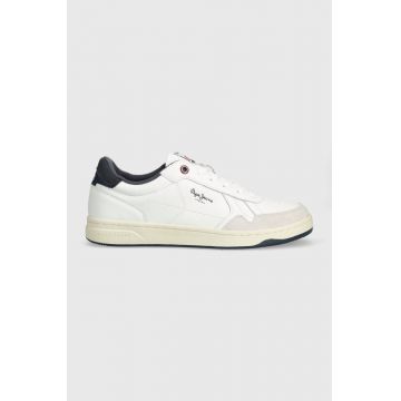 Pepe Jeans sneakers din piele PMS00013 culoarea alb, KORE BRIT M Pepe Jeans sneakers din piele PMS00013 culoarea alb, KORE BRIT M