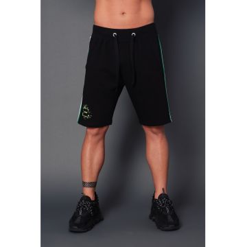 Bermude sport cu benzi contrastante