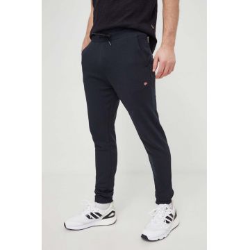 Napapijri pantaloni de trening din bumbac culoarea negru, neted