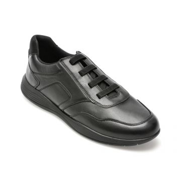 Pantofi GEOX negri, U45BXE, din piele naturala