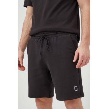 Puma pantaloni scurți din bumbac culoarea negru 625093