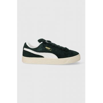Puma sneakers din piele Suede XL Hairy culoarea verde 397241 Puma sneakers din piele Suede XL Hairy culoarea verde 397241