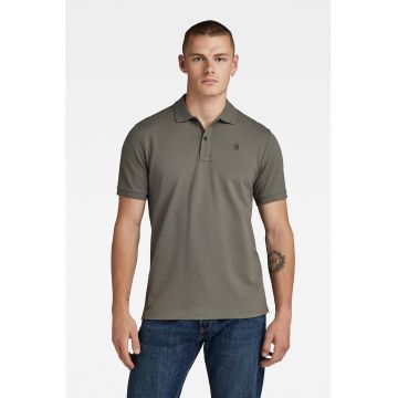 Tricou polo slim fit din material pique Dunda