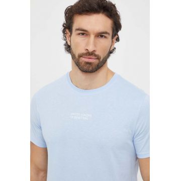 United Colors of Benetton tricou din bumbac barbati, cu imprimeu