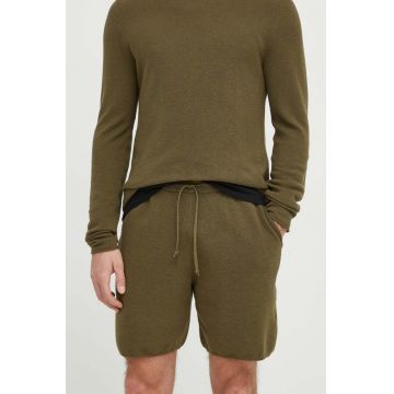 American Vintage pantaloni scurti barbati, culoarea verde