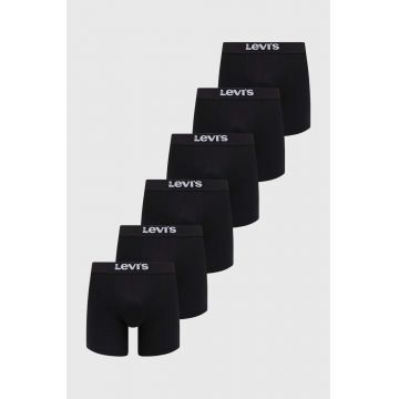 Levi's boxeri 6-pack barbati, culoarea negru
