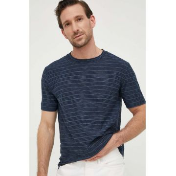 Marc O'Polo tricou din bumbac barbati, culoarea albastru marin, modelator