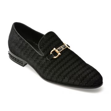 Pantofi ALDO negri, BOWTIE001, din material textil