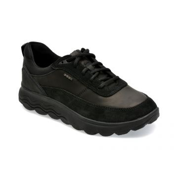 Pantofi GEOX negri, U16BYE, din piele naturala
