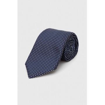 BOSS cravată de mătase culoarea bleumarin 50512551