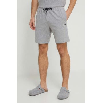 BOSS pantaloni scurți de lounge culoarea gri 50515367