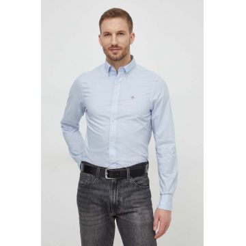 Gant camasa din bumbac barbati, cu guler button-down, slim
