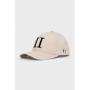 Les Deux șapcă de baseball din bumbac culoarea alb, cu imprimeu