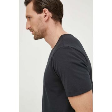 Levi's tricou 3-pack barbati, culoarea negru, neted
