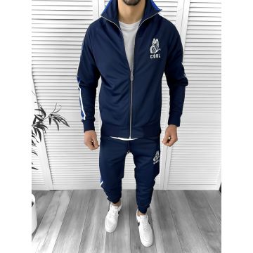 Trening barbati slim fit bleumarin Pantaloni + Hanorac K086 P20-5.3