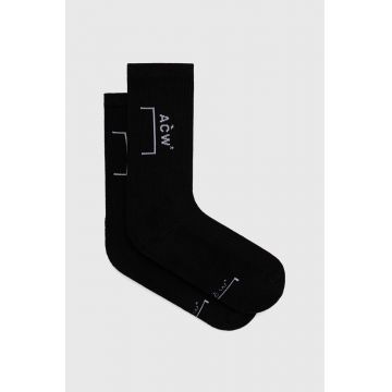 A-COLD-WALL* șosete BRACKET SOCK bărbați, culoarea negru ACWMSK034A