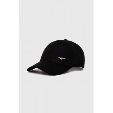 Aeronautica Militare șapcă de baseball din bumbac culoarea negru, neted