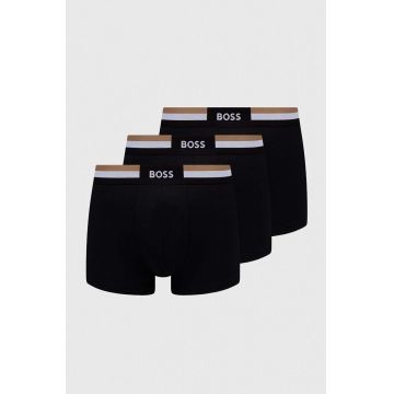 BOSS boxeri 3-pack barbati, culoarea negru