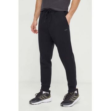 Boss Green pantaloni de trening culoarea negru, neted