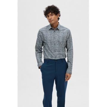 Camasa slim fit de bumbac cu model Ethan