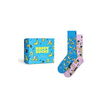 Happy Socks sosete Gift Box Fruits Socks 2-pack