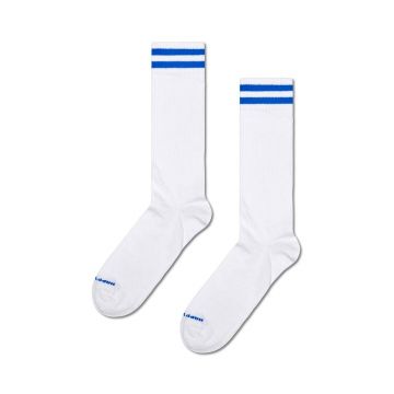 Happy Socks sosete Solid Sneaker Thin Crew culoarea alb