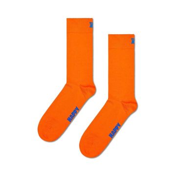Happy Socks sosete Solid Sock culoarea portocaliu