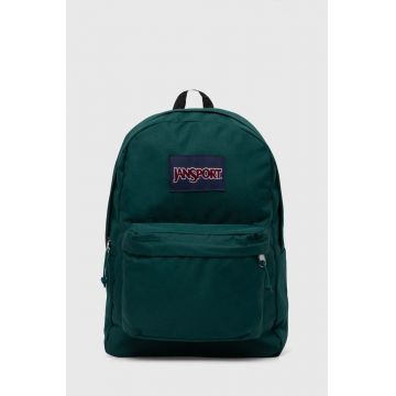 Jansport rucsac culoarea verde, mare, cu imprimeu