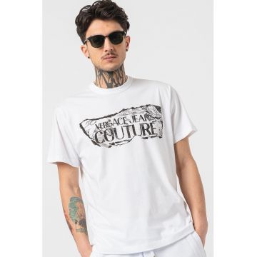 Tricou din bumbac cu imprimeu logo