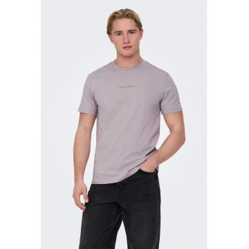 Tricou regular fit cu logo