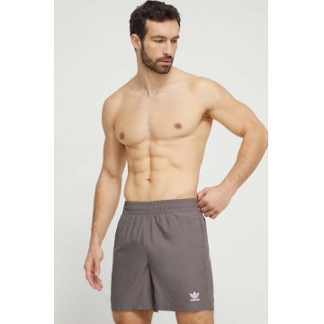 adidas Originals pantaloni scurți de baie culoarea gri IT8649 adidas Originals pantaloni scurți de baie culoarea gri IT8649