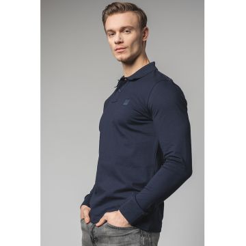 Bluza polo cu model uni