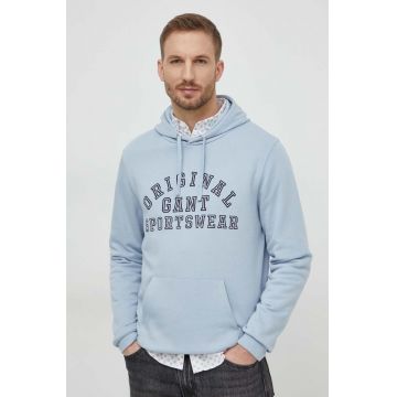 Gant bluza barbati, cu glugă, cu imprimeu