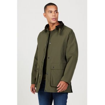 Geaca cu gluga si buzunare - Kaki