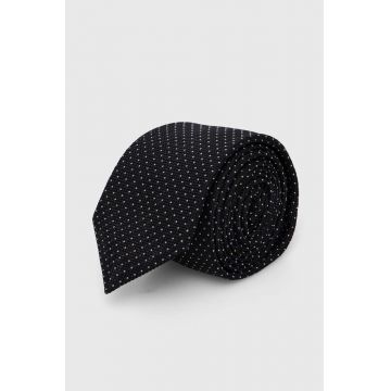 HUGO cravată de mătase culoarea negru 50494297