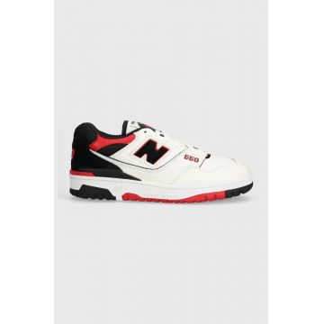 New Balance sneakers din piele 550 culoarea alb, BB550STR New Balance sneakers din piele 550 culoarea alb, BB550STR