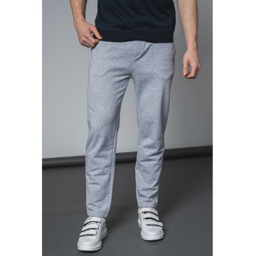 Pantaloni de trening din amestec de bumbac cu buzunare laterale