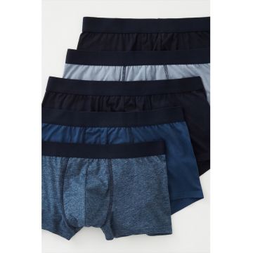 Set de boxeri cu model uni - 5 perechi