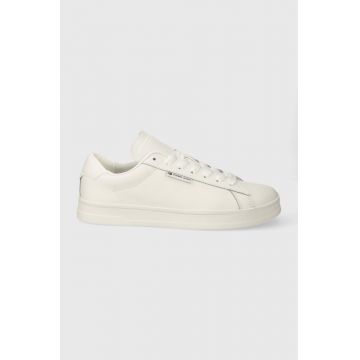 Tommy Jeans sneakers din piele TJM LEATHER LOW CUPSOLE culoarea alb, EM0EM01374 Tommy Jeans sneakers din piele TJM LEATHER LOW CUPSOLE culoarea alb, EM0EM01374