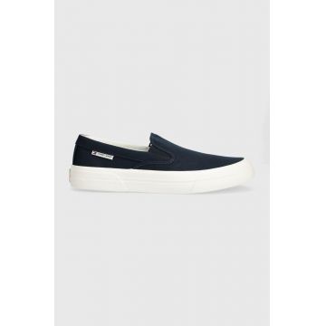 Tommy Jeans tenisi TJM SLIP ON CANVAS COLOR barbati, culoarea albastru marin, EM0EM01366