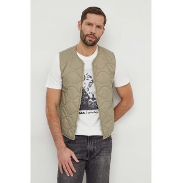 United Colors of Benetton vesta barbati, culoarea verde, de tranzitie
