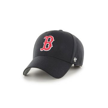47brand șapcă MLB Boston Red Sox culoarea negru, cu imprimeu  B-MVP02WBV-BKF