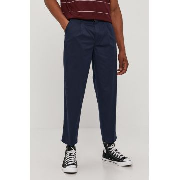 Levi's Pantaloni bărbați, culoarea albastru marin, cu fason chinos