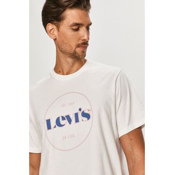 Levi's Tricou culoarea alb