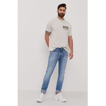 Lyle & Scott Tricou bărbați, culoarea gri, cu imprimeu