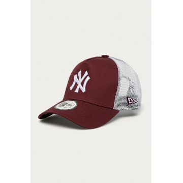 New Era șapcă culoarea bordo, cu imprimeu 12523895-DARKPURPLE